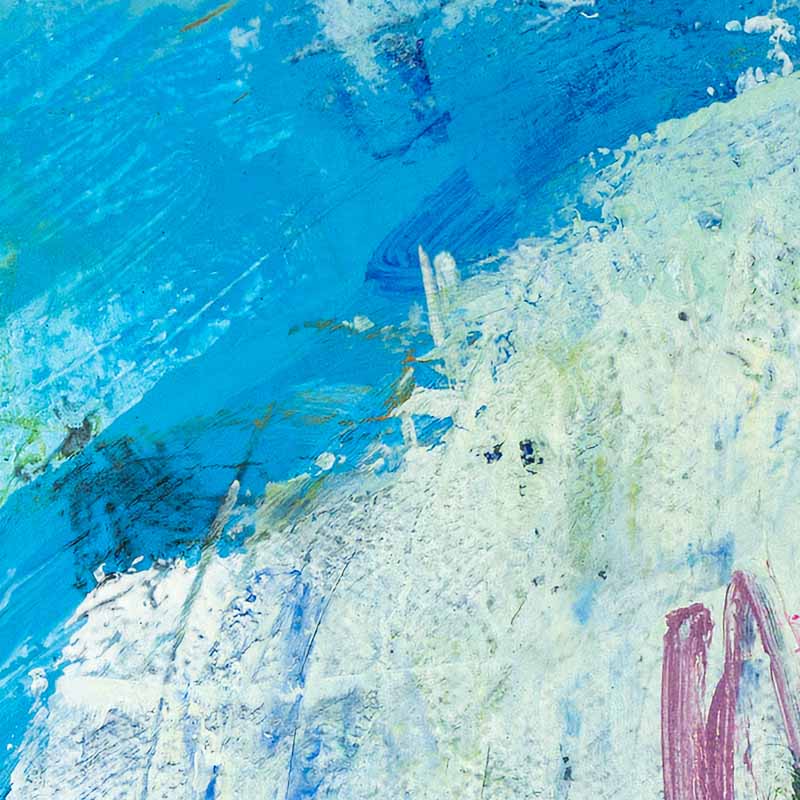 Abstarct landscape painting. The wild spirit of the sea and woods - Susan Bamford Art - original painting