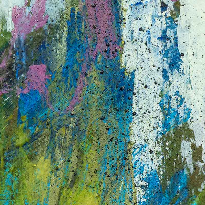 Abstarct landscape painting. The wild spirit of the sea and woods - Susan Bamford Art - original painting