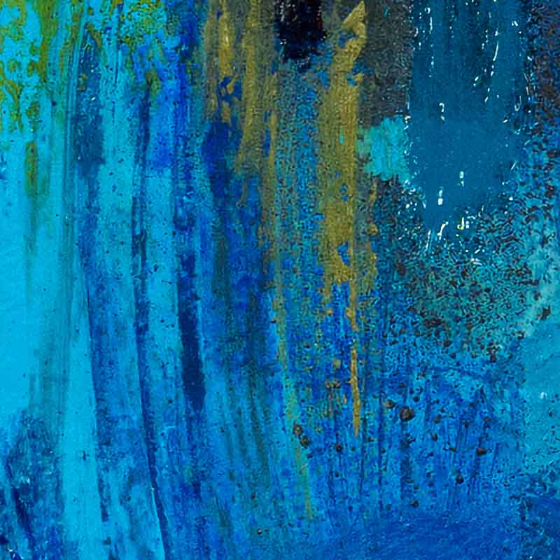 Abstarct landscape painting. The wild spirit of the sea and woods - Susan Bamford Art - original painting