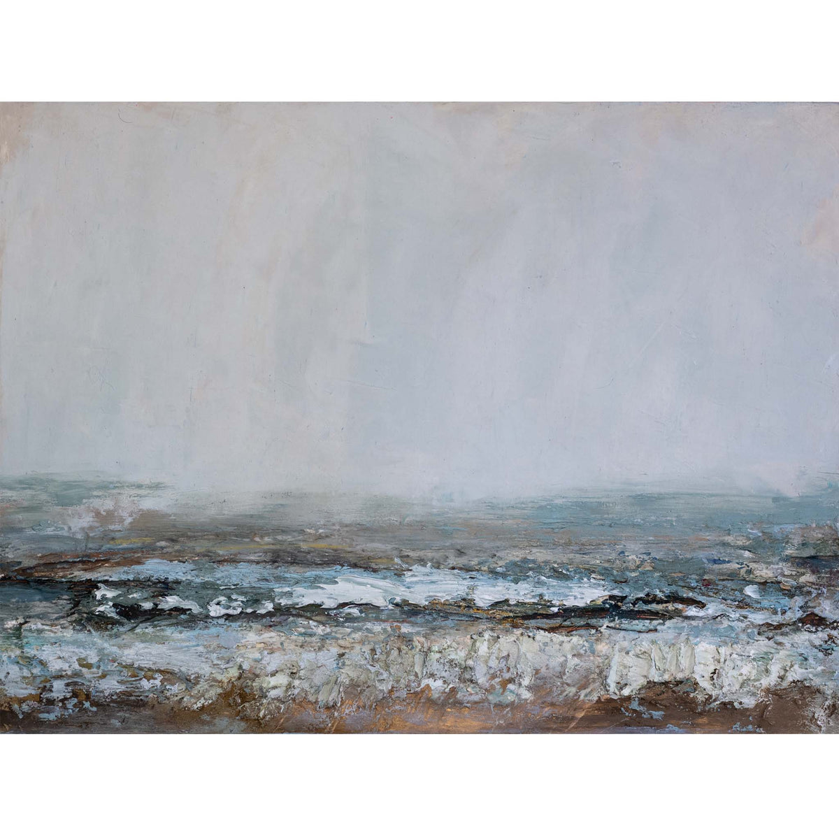 full rectangular misty abstract seascape