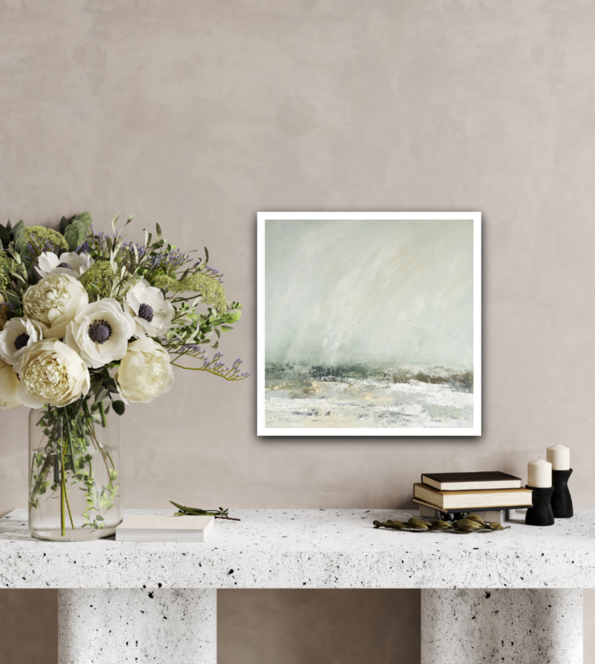 Limited Edition Print in room mock up - Susan Bamford Art