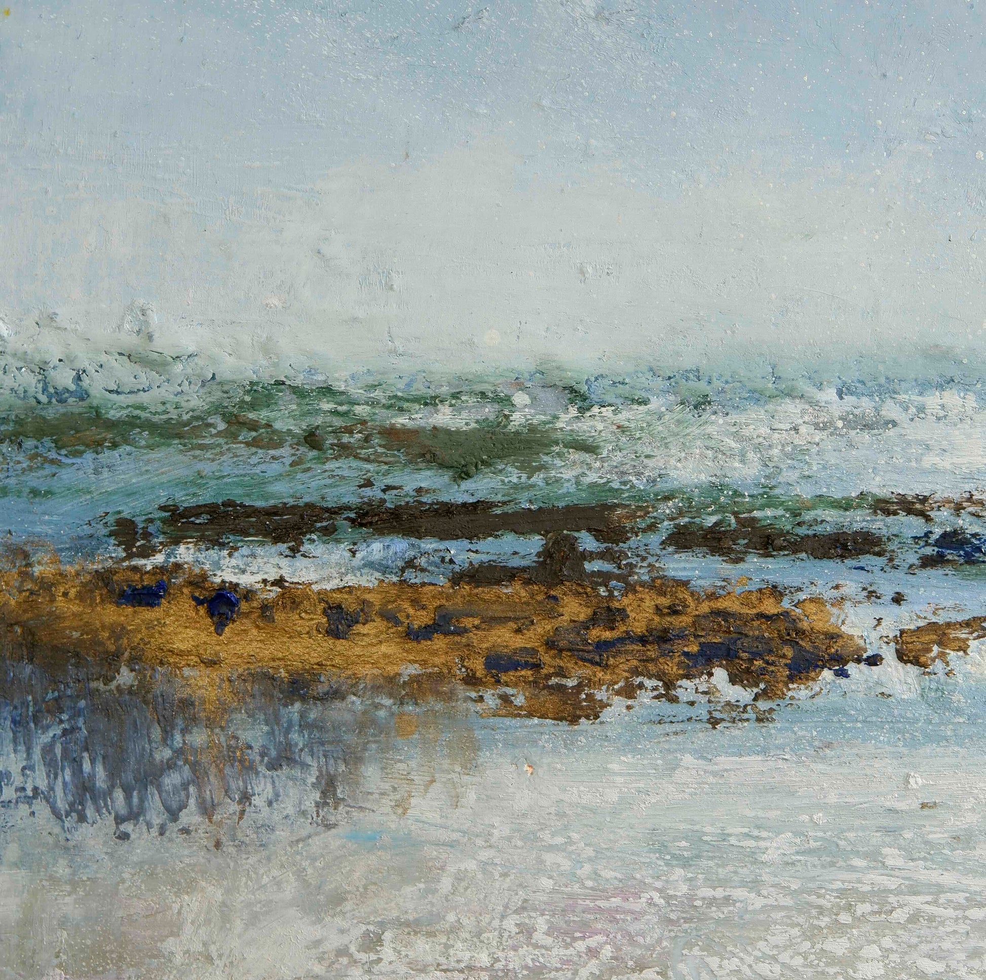 Abstract seascape cold fresh winter - Susan Bamford Art