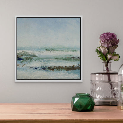 Abstract seascape cold fresh winter - Susan Bamford Art