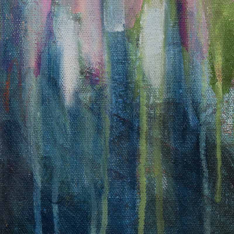 Abstract landscape mixed media painting - Susan Bamford Art