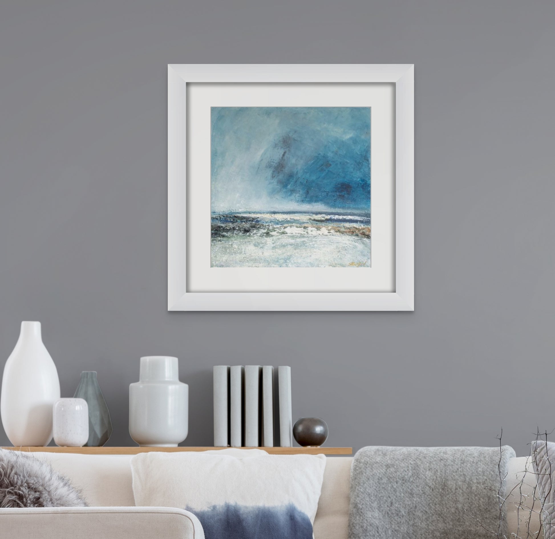 Contemporary seascape Limited Edition Print. -Susan Bamford Art