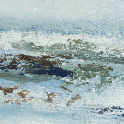 Abstract seascape cold fresh winter - Susan Bamford Art