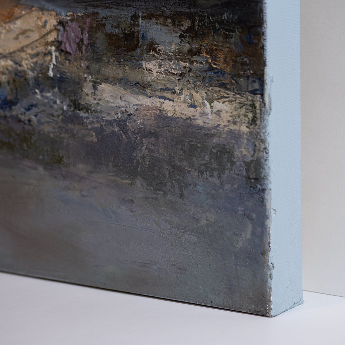 close up photo of deep edge canvas and texture