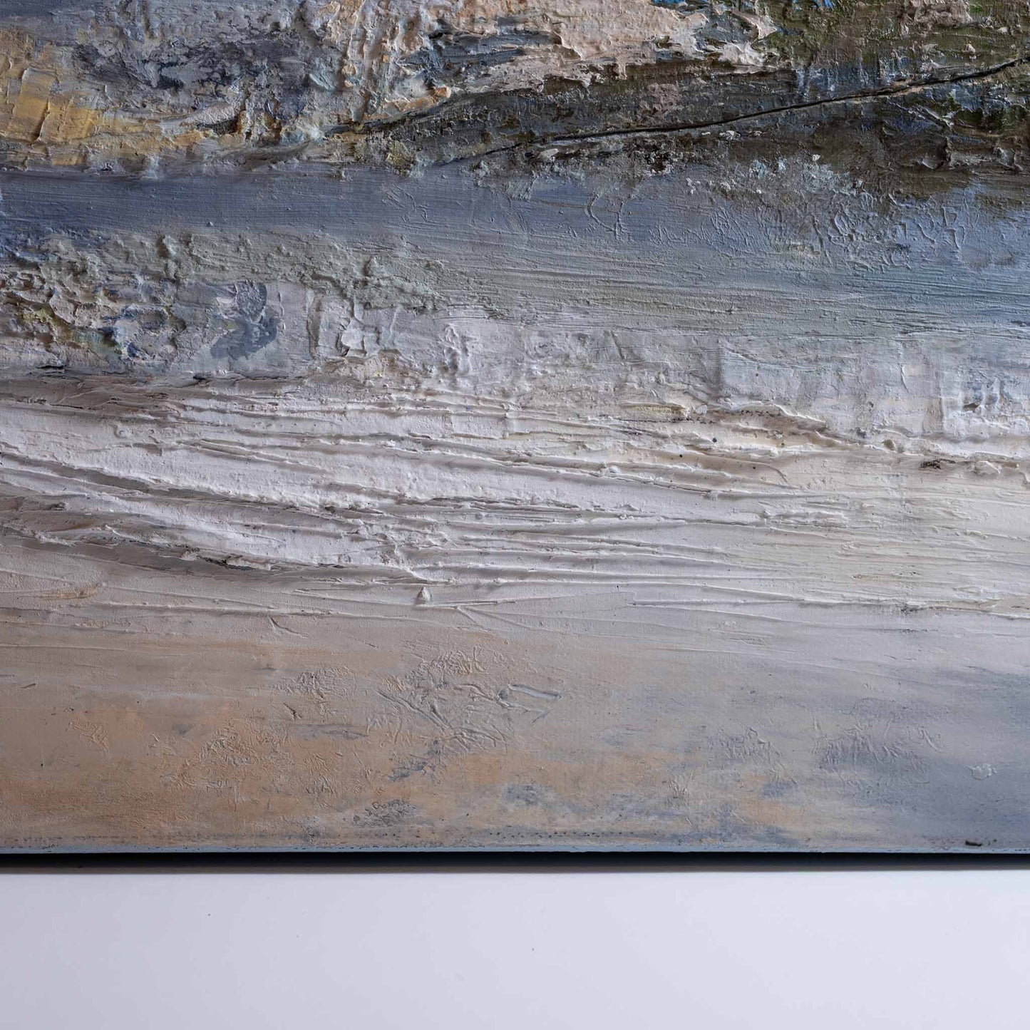 close up of showing highly textured rich colours