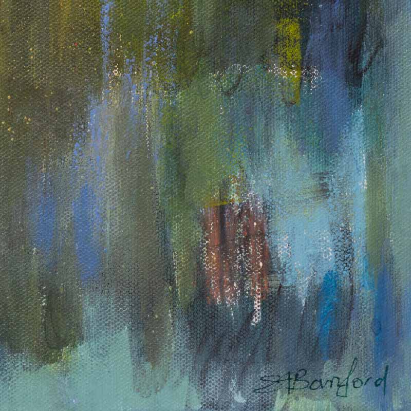 Medium abstract landscape painting - Susan Bamford Art