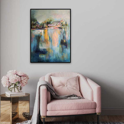 Large abstract landscape painting - Susan Bamford Art