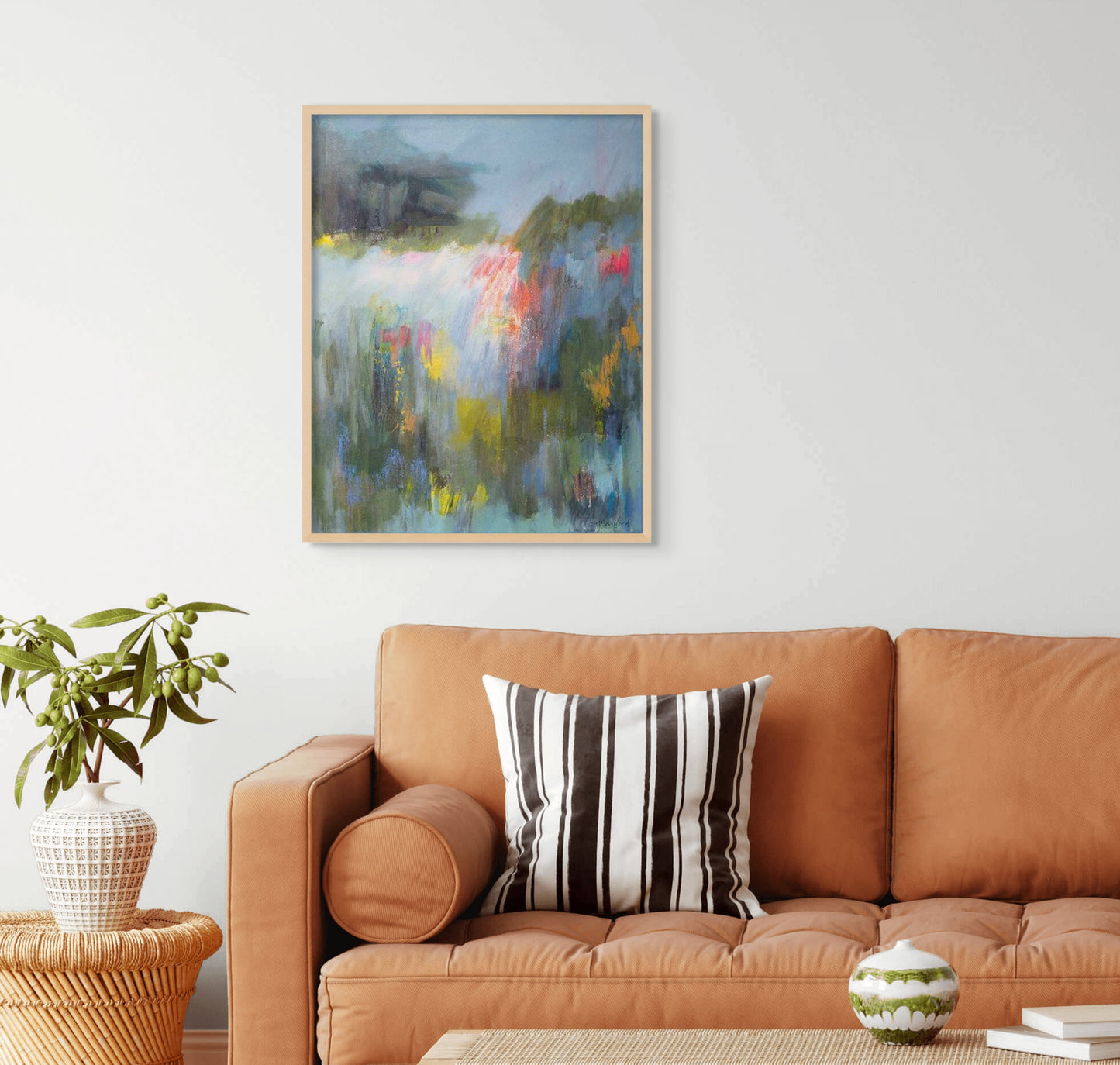 Medium abstract landscape painting - Susan Bamford Art