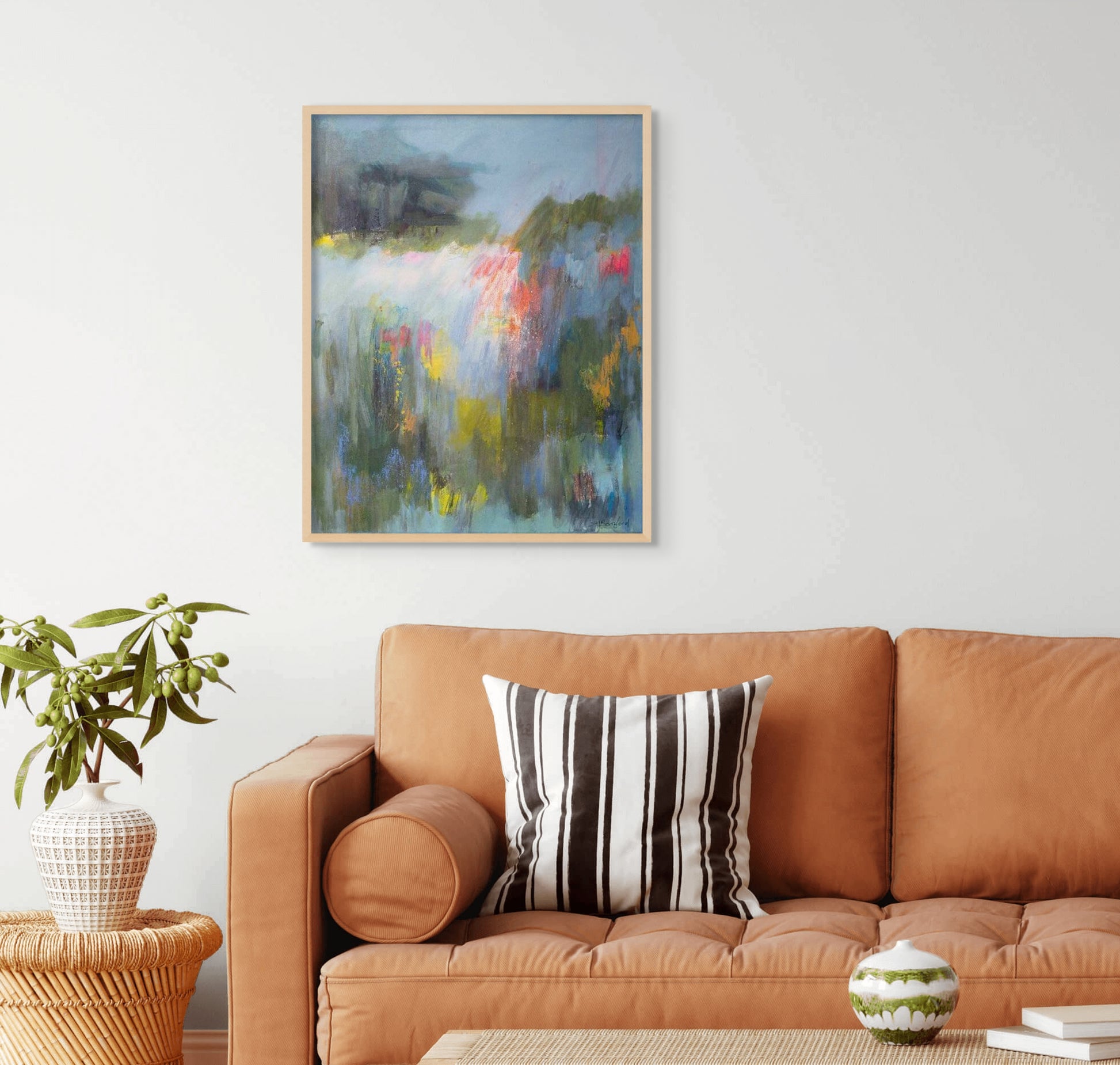 Medium abstract landscape painting - Susan Bamford Art